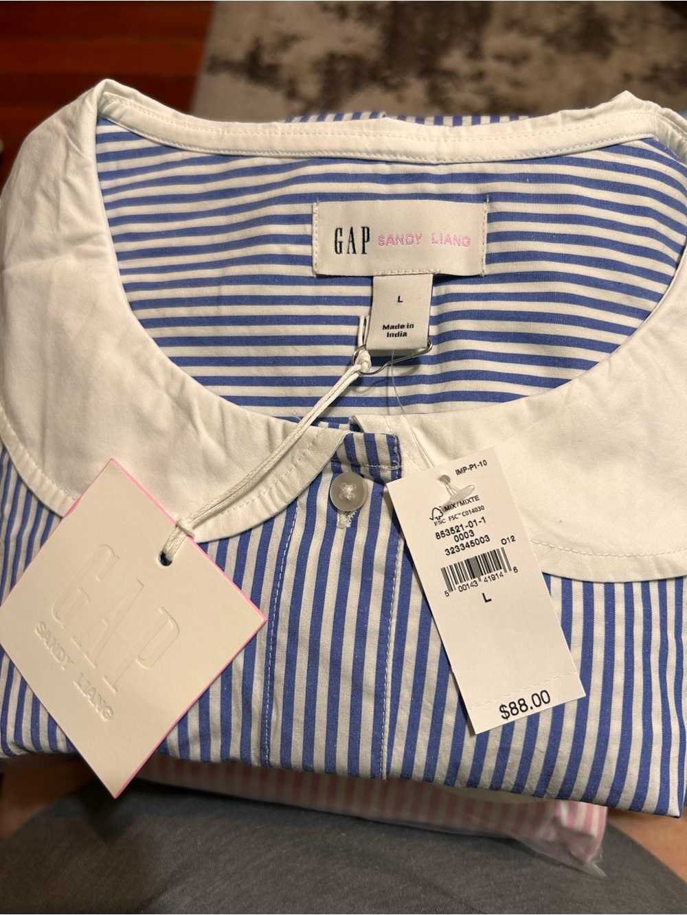GAP Sandy Liang Poplin Oversized Shirt NWT